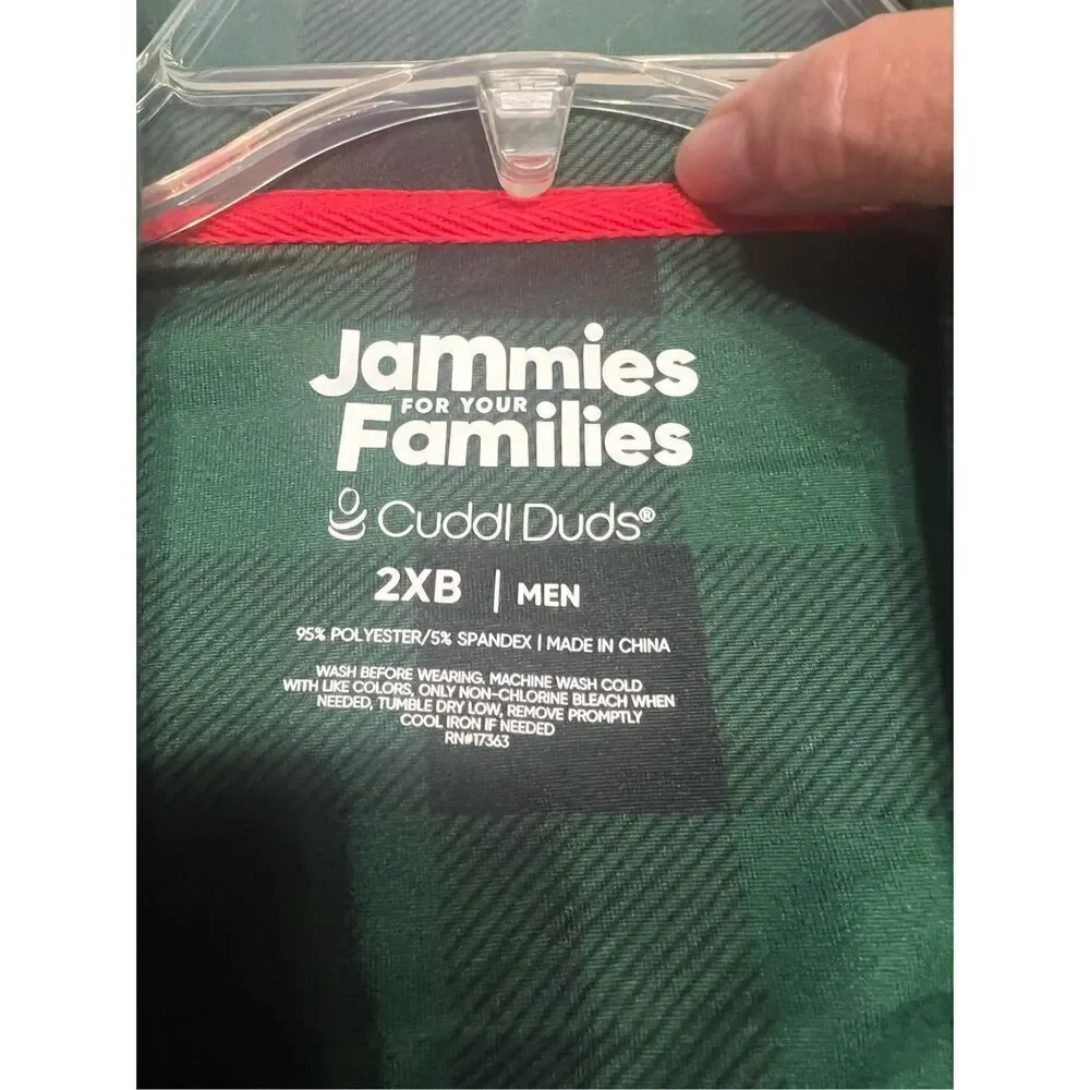 Jammies For Families Mens PJ Top Sz 2X NWOT